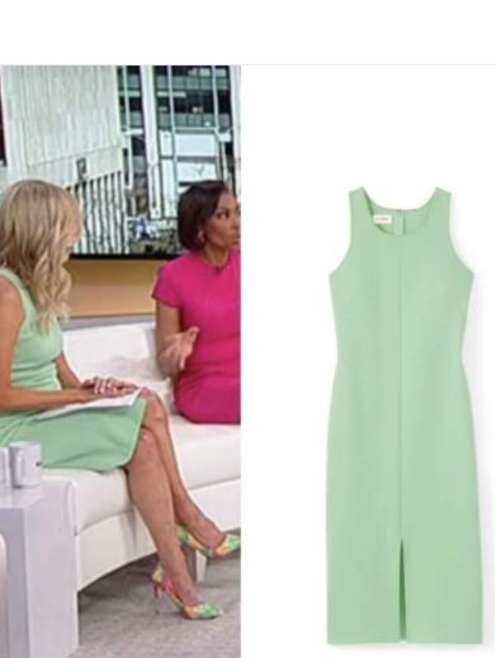 St. John Milano Mint Green Knit Dress Size 4